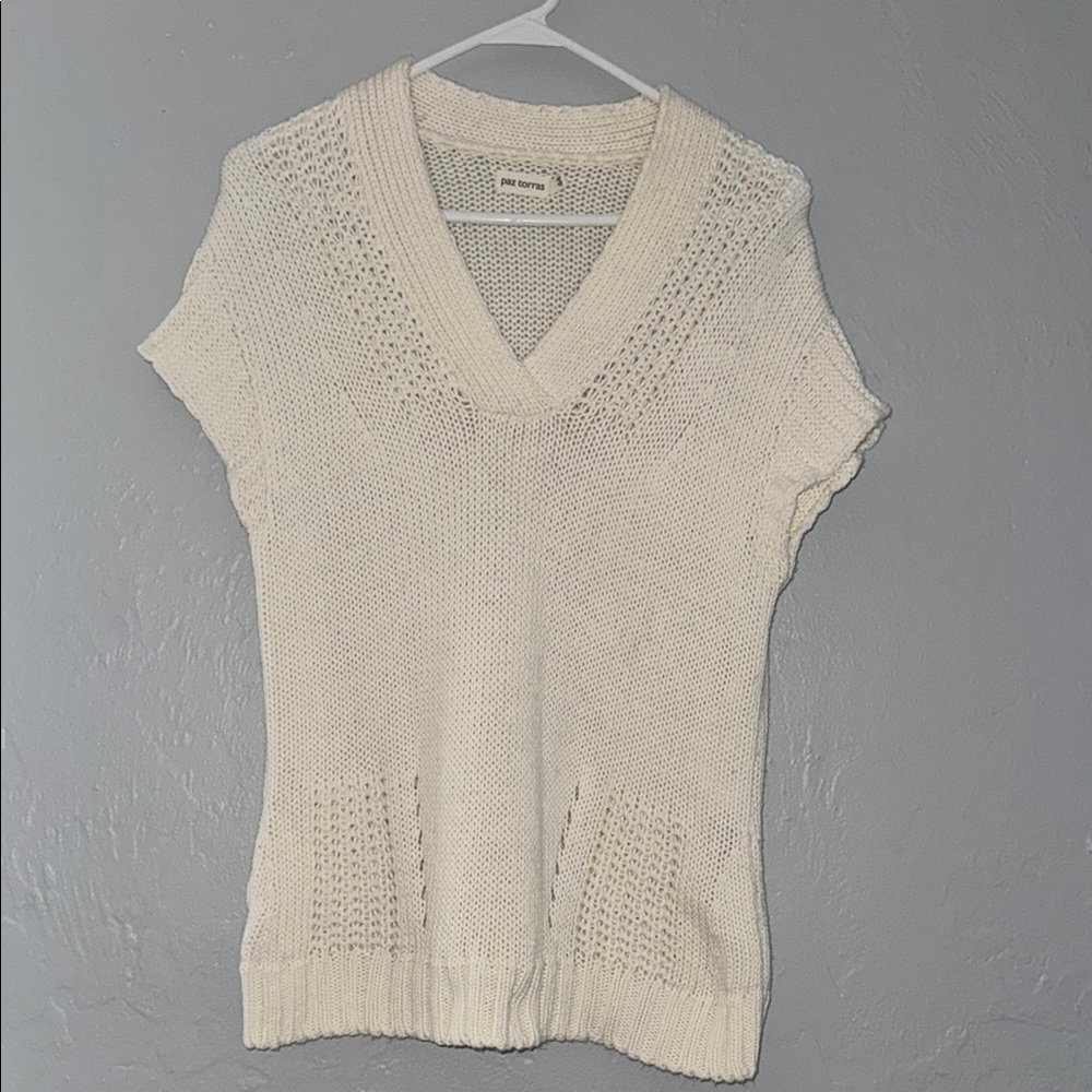 Paz torras V-Neck Textured Sweater92